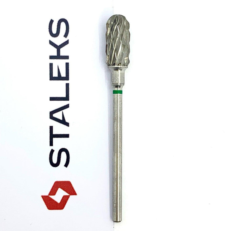 Fresa carburo verde barril Staleks pro – Crystal Nails