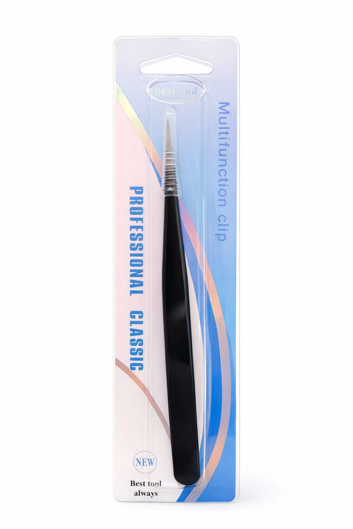 Pinza para pestañas recta/curva blackpro