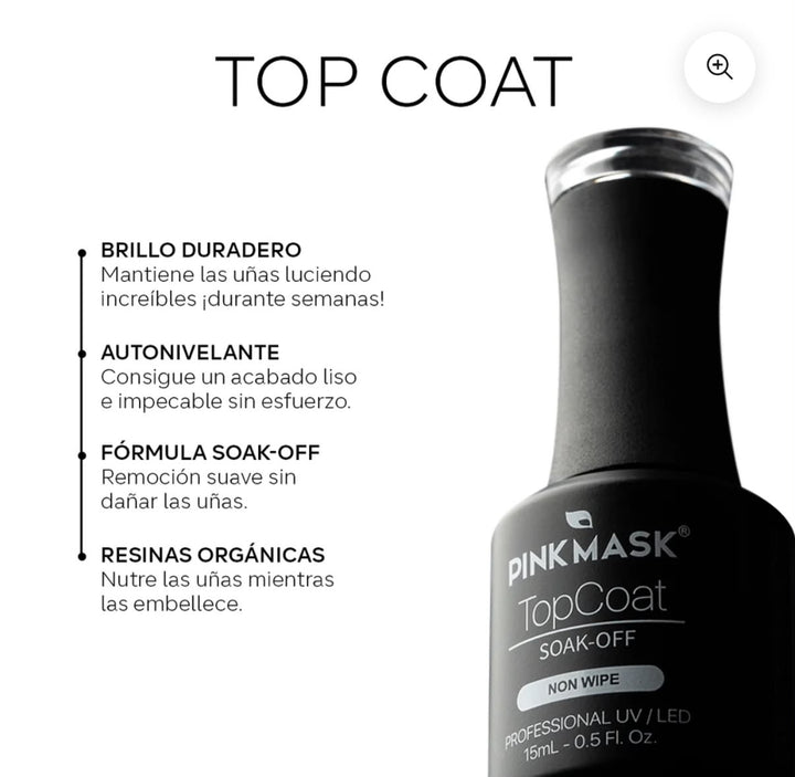 Top coat perfect shine Pink mask