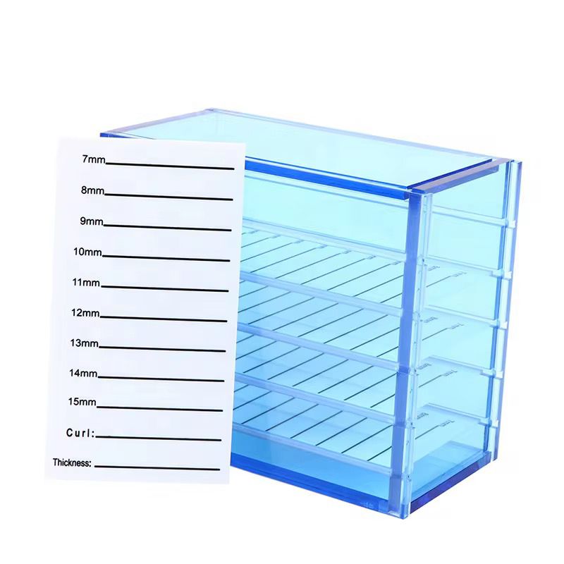 Organizador de pestañas en acrílico