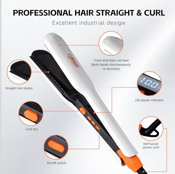 Plancha 2 en 1 Straightener & curling machine