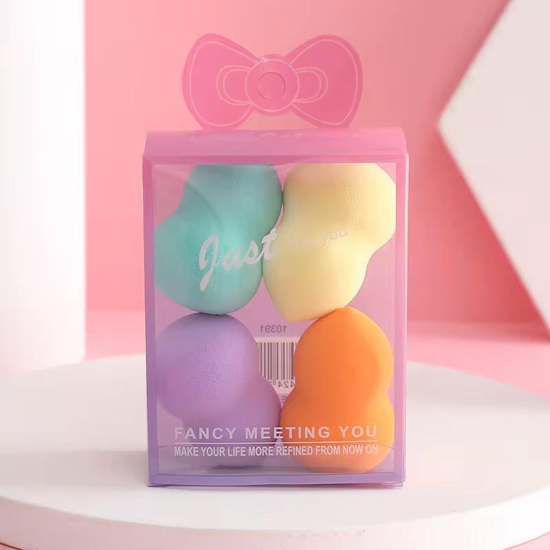 Set de 4 esponjas para maquillaje