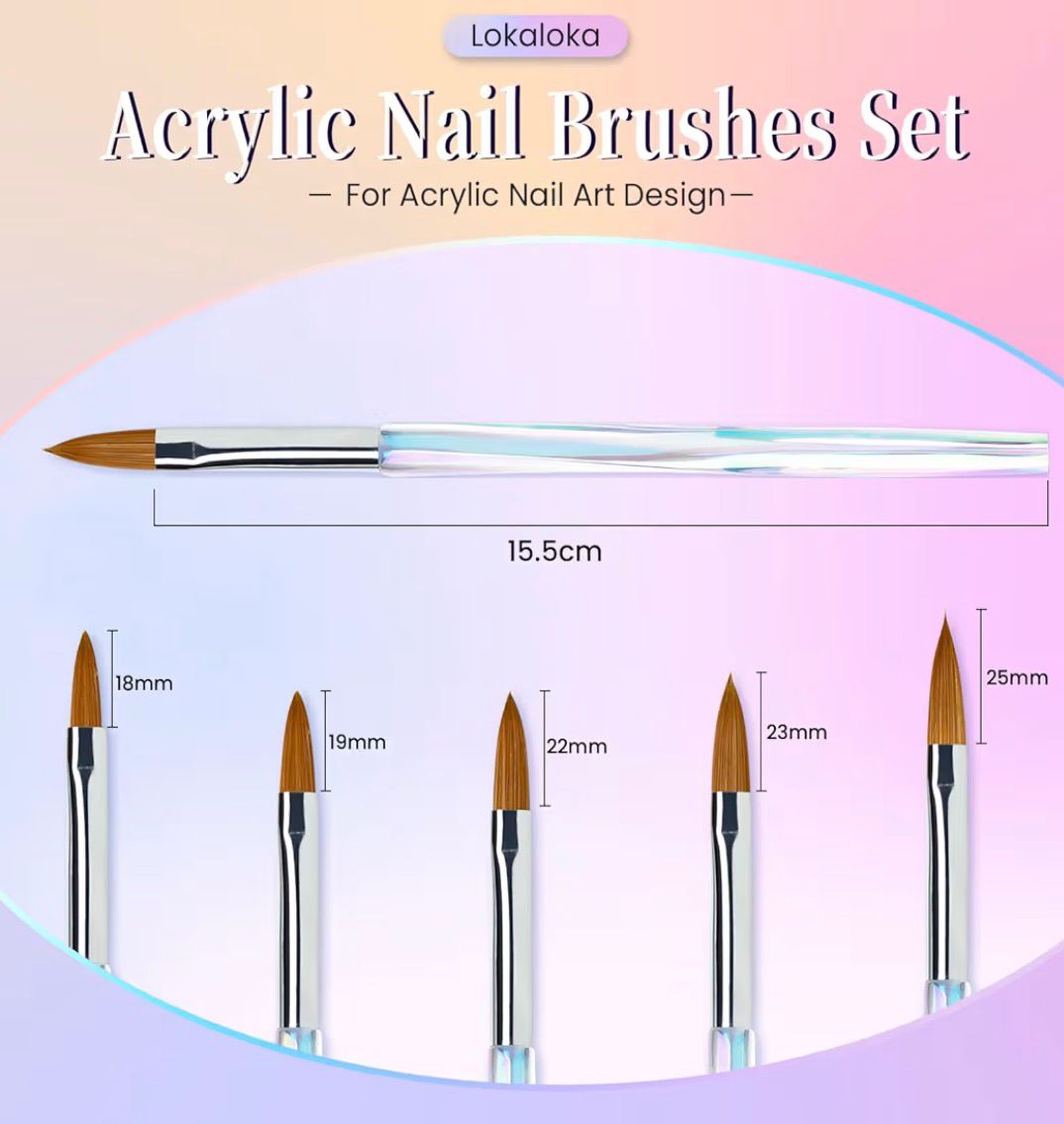 Set pinceles para acrilico *5 diamond