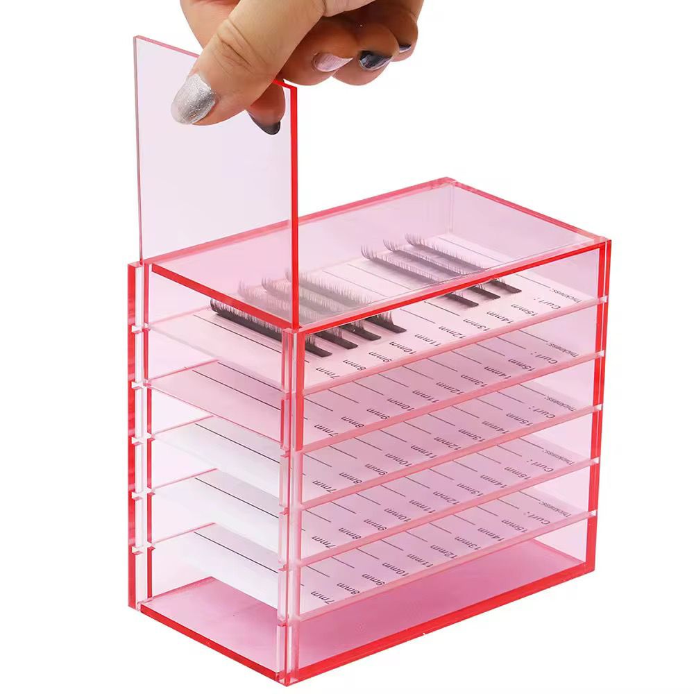 Organizador de pestañas en acrílico
