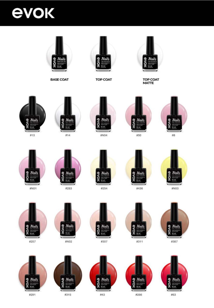 Esmaltes semipermanentes  Evok