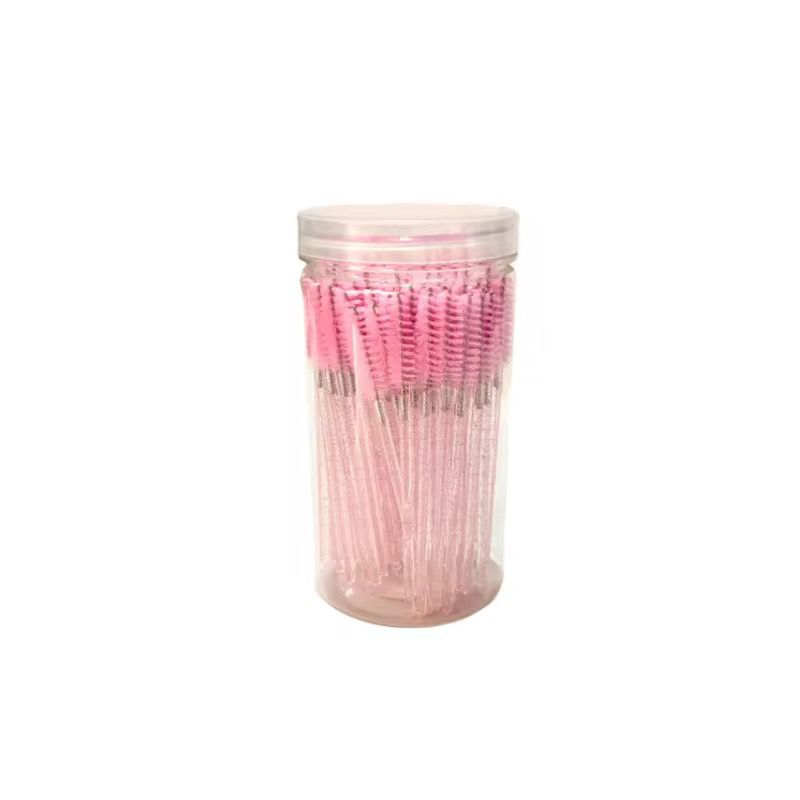 Cepillos para pestañas en pote