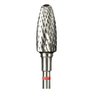 Fresa carburo de tungsteno conico roja pro