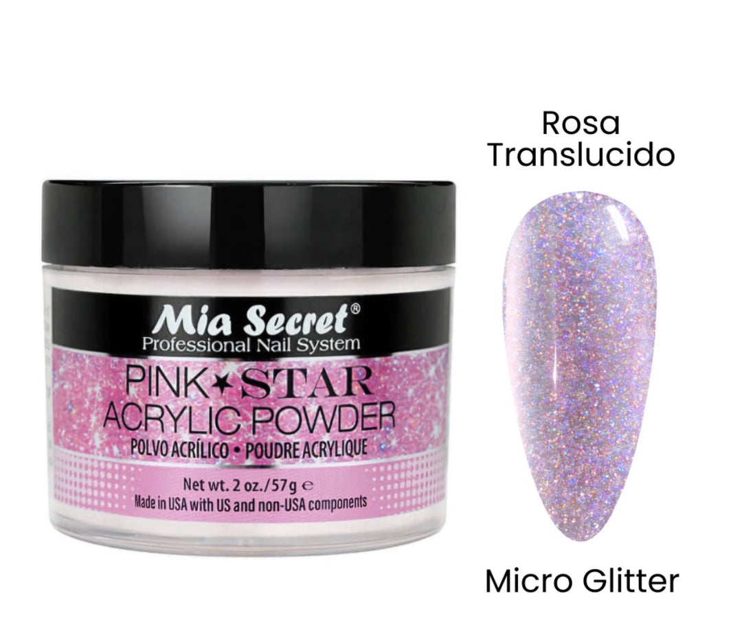 Polvo acrilico pink  star  mia secret 59gr