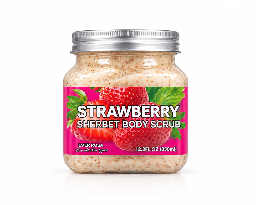Exfoliante strawberry body scrub