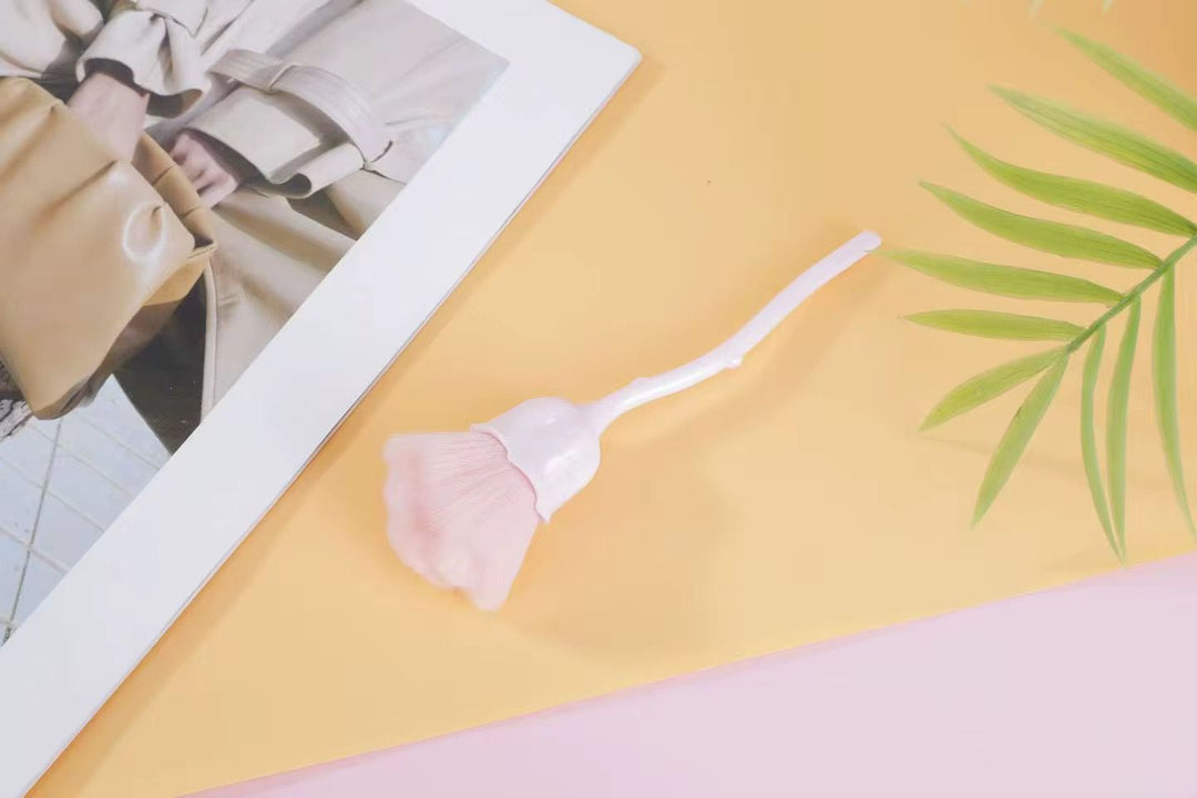 Brocha saca polvo rosa