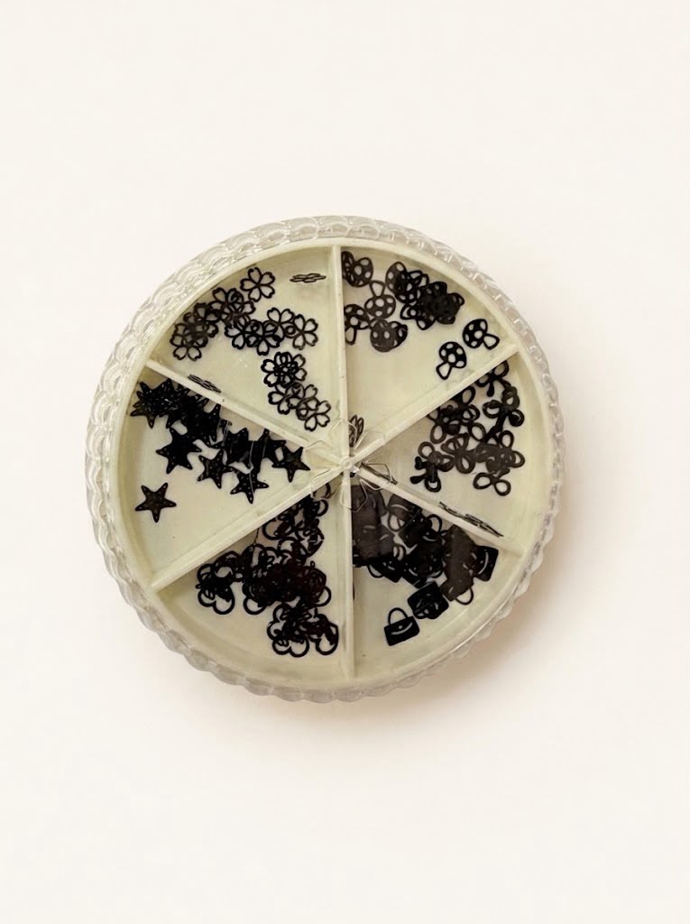 Rosca de decoración negra mixta