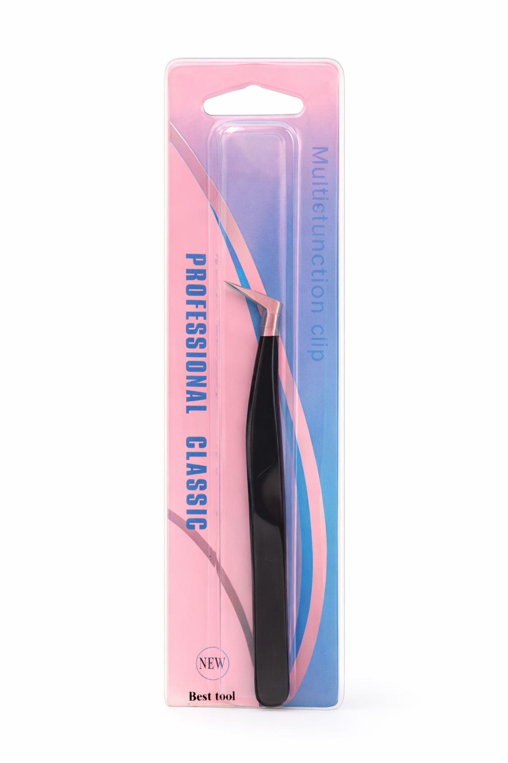 Pinza para pestañas recta/curva blackpro