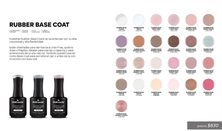 Rubber Base Coat Pink Mask