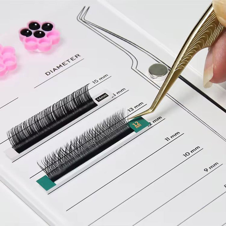 Bandeja de acrílico para organizar pestañas y pinza