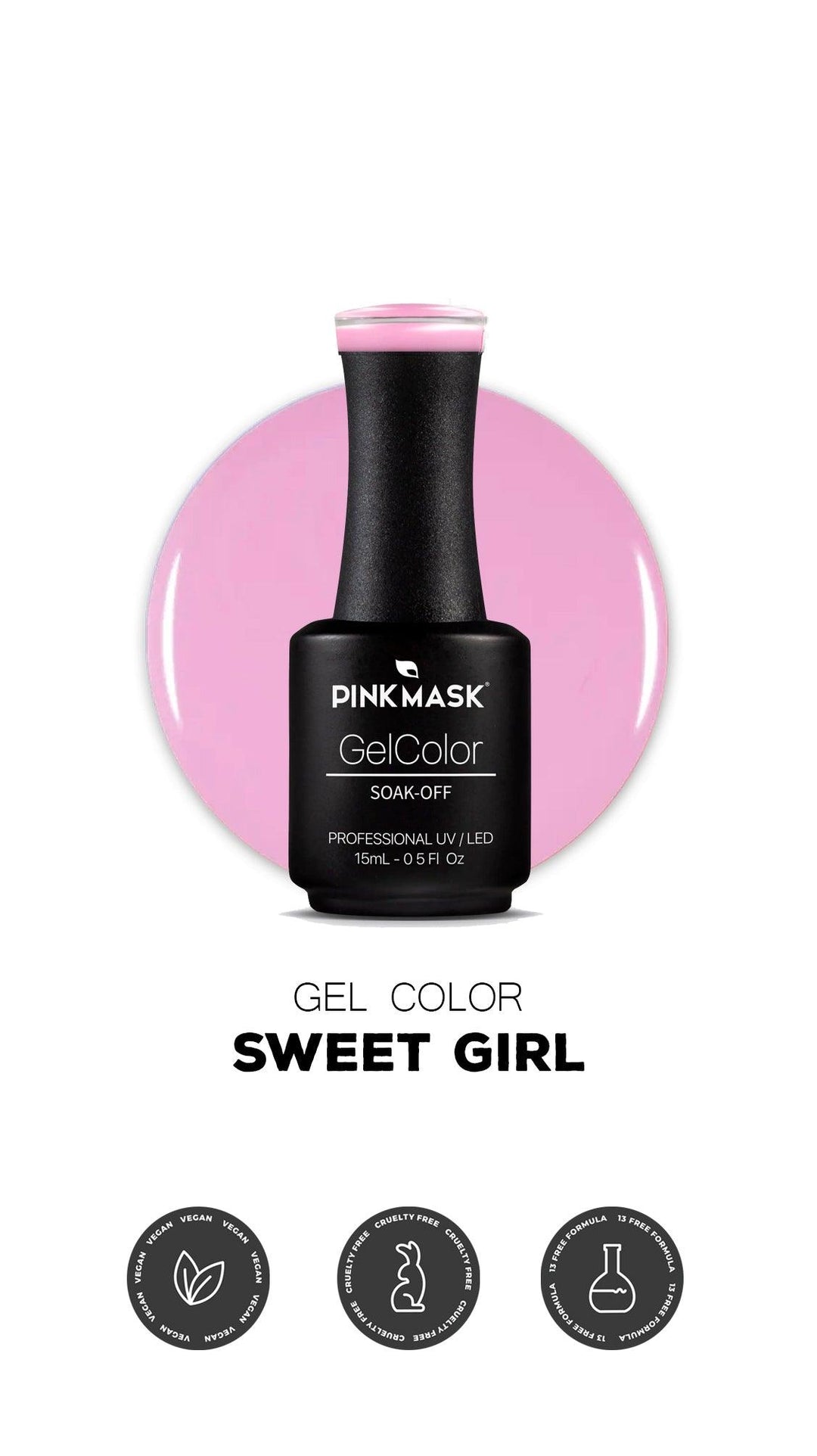 Esmalte Semipermanente Pink Mask – Crystal Nails