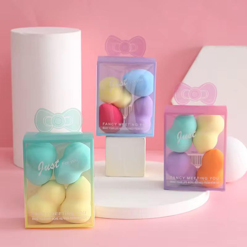 Set de 4 esponjas para maquillaje
