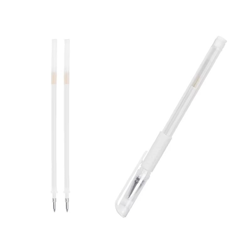 Lapicera gel blanco para microblanding