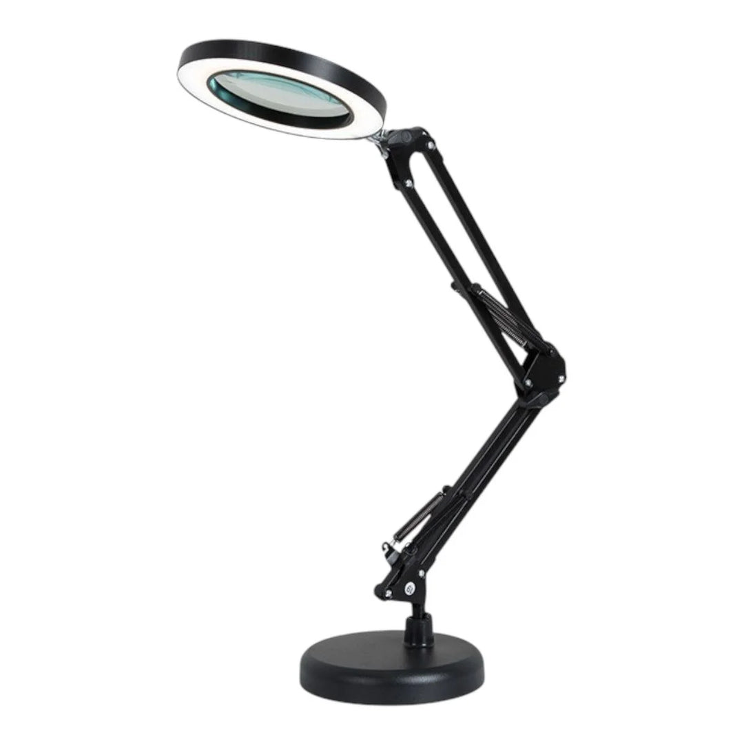 Lampara Articulada con Lupa con base