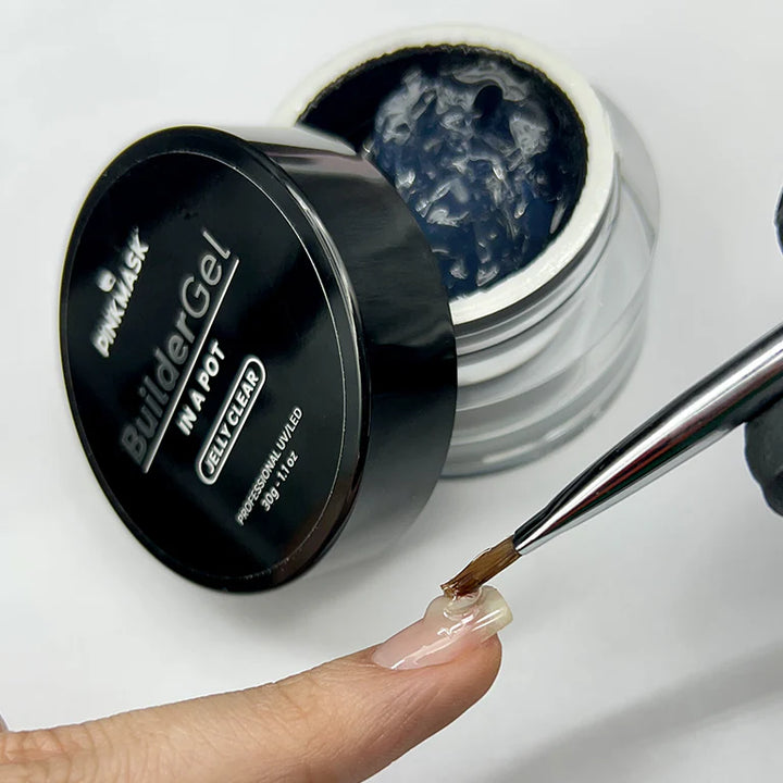 Builder gel en pote pink mask clear JELLY